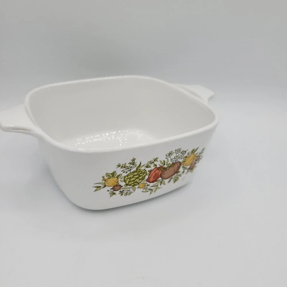 Corning Ware Spice of Life Petite Casserole Dish Pan 2‎ 3/4 Cup Vintage  Retro